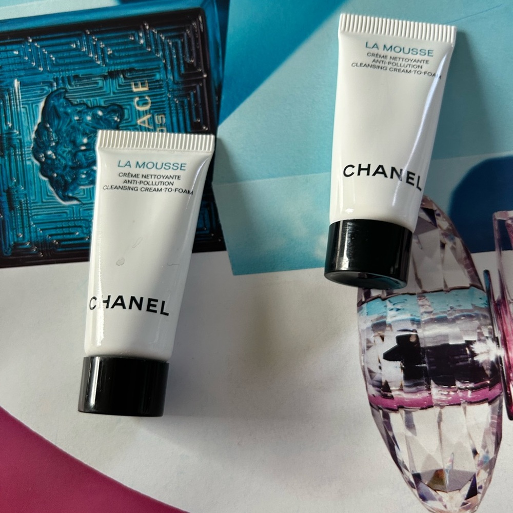 BNWT Chanel La Mousse Cleansing Cream-to-Foam, sample size, set of 2